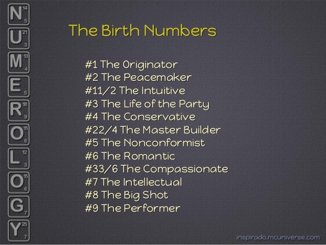 date of birth 9 numerology